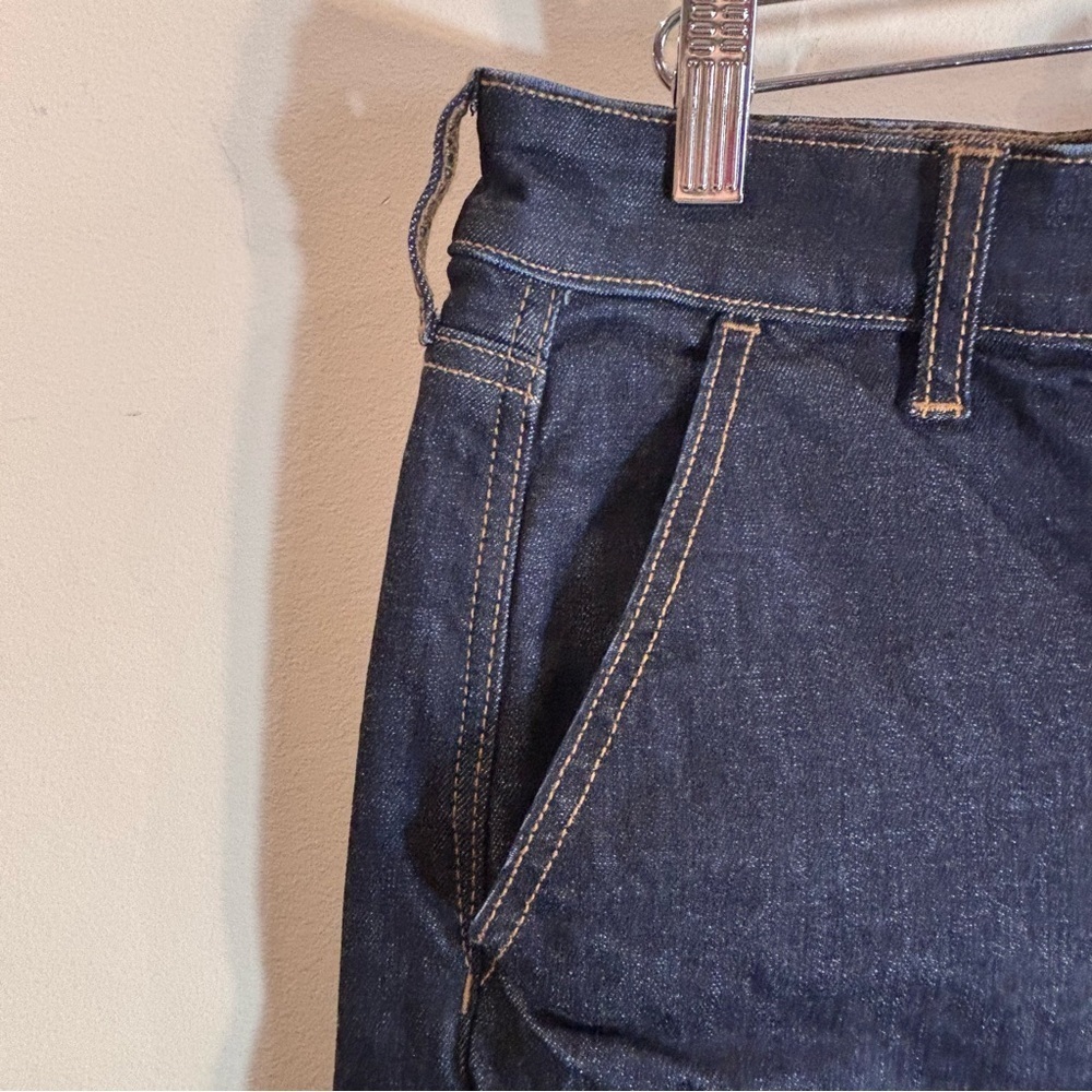 AMERICAN EAGLE SZ 12S Wide Leg Dark Wash Jean Trouser NEW WITH TAG - Picture 2 of 16